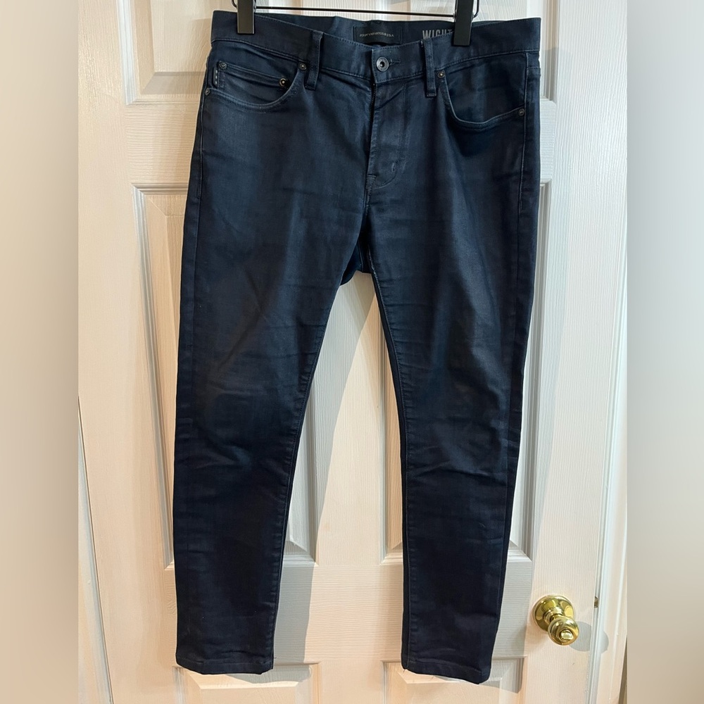 John Varvatos Wight Skinny Straight Jeans Black Size 31